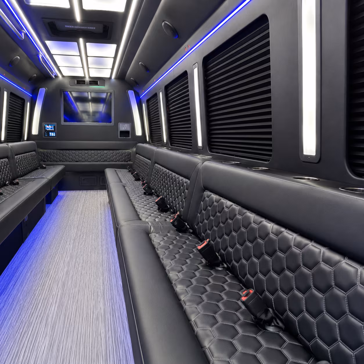 Fullerton Private Event Transportation onboard seating