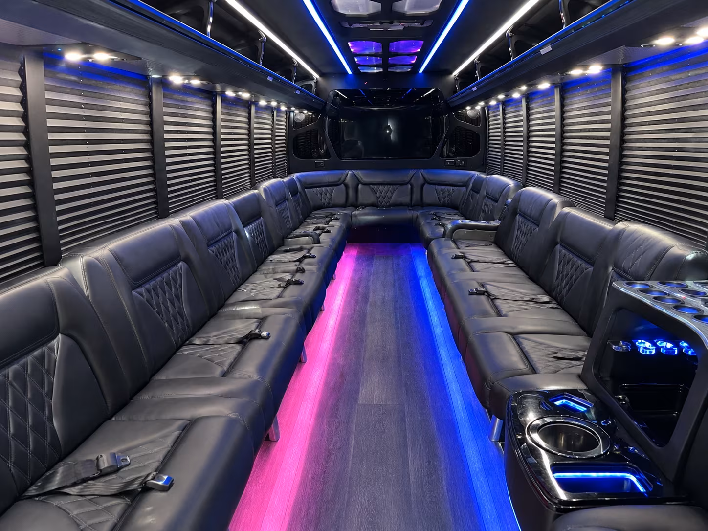 Fullerton Prom & Homecoming Transportation party bus exterior