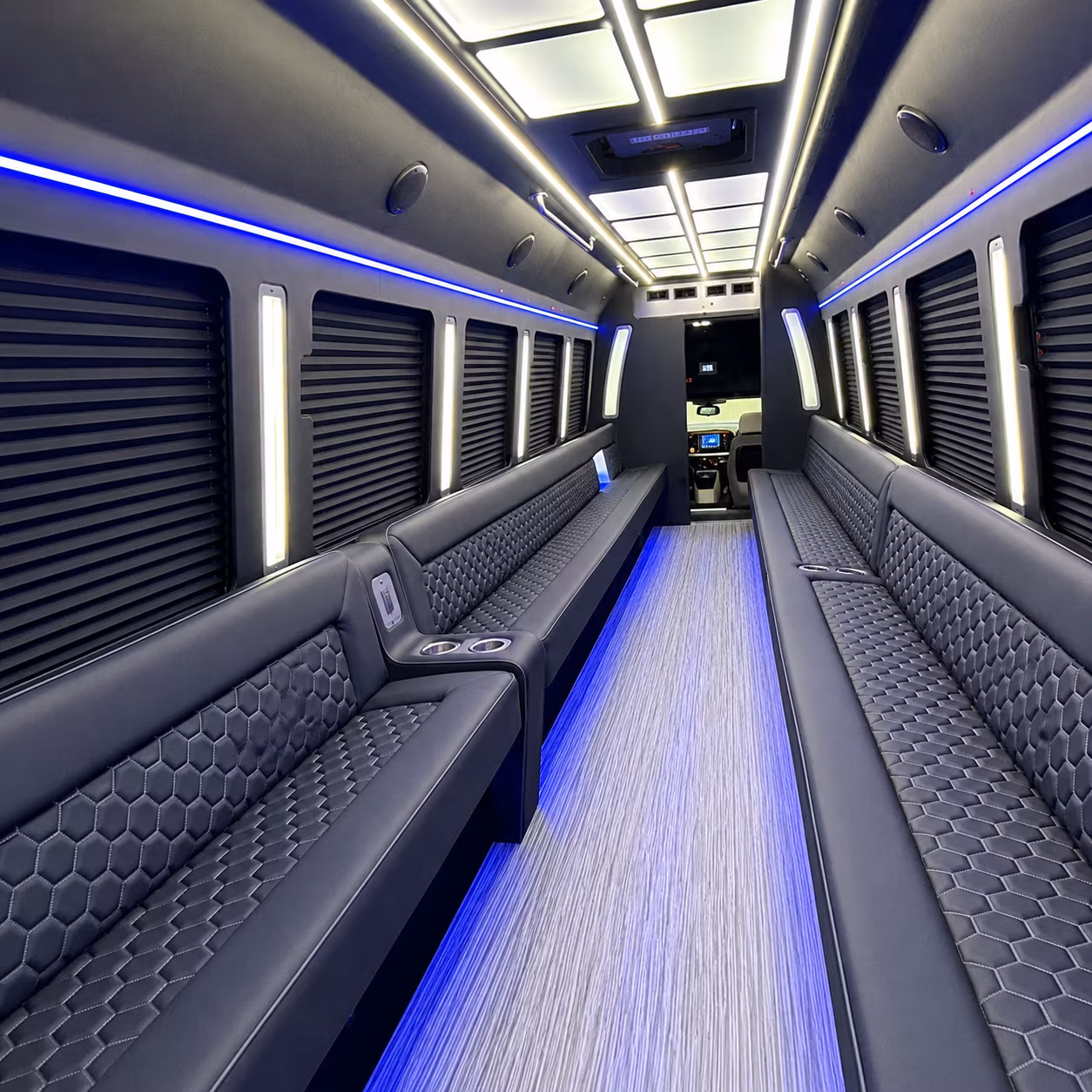 Fullerton Sporting Event Transportation party bus exterior