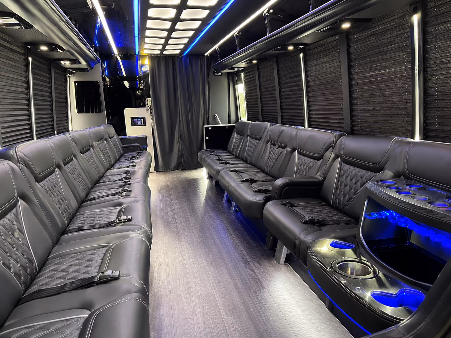 Fullerton Sporting Event Transportation onboard seating