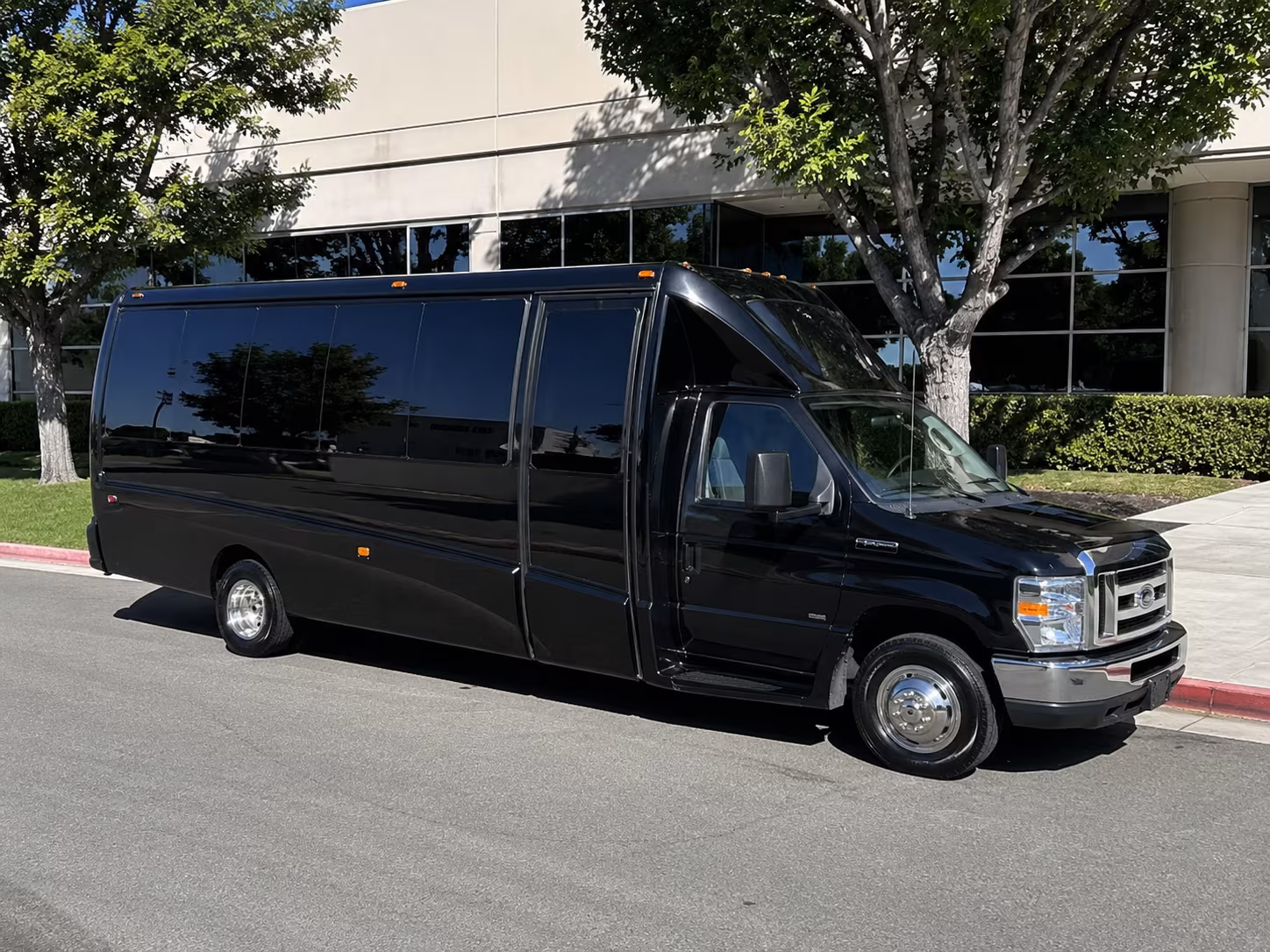 Fullerton Sporting Event Transportation party bus exterior