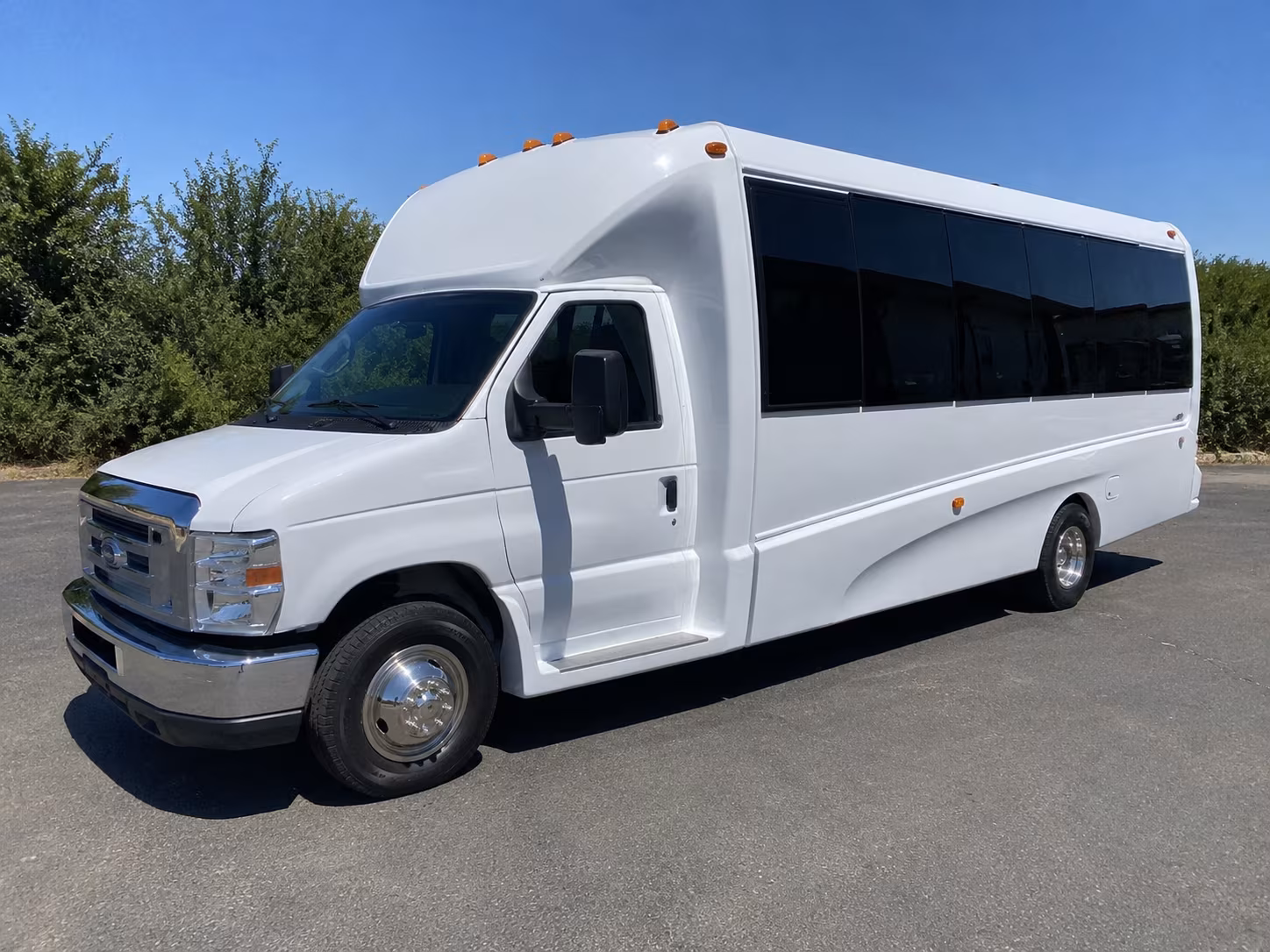 Fullerton Wedding Transportation party bus exterior