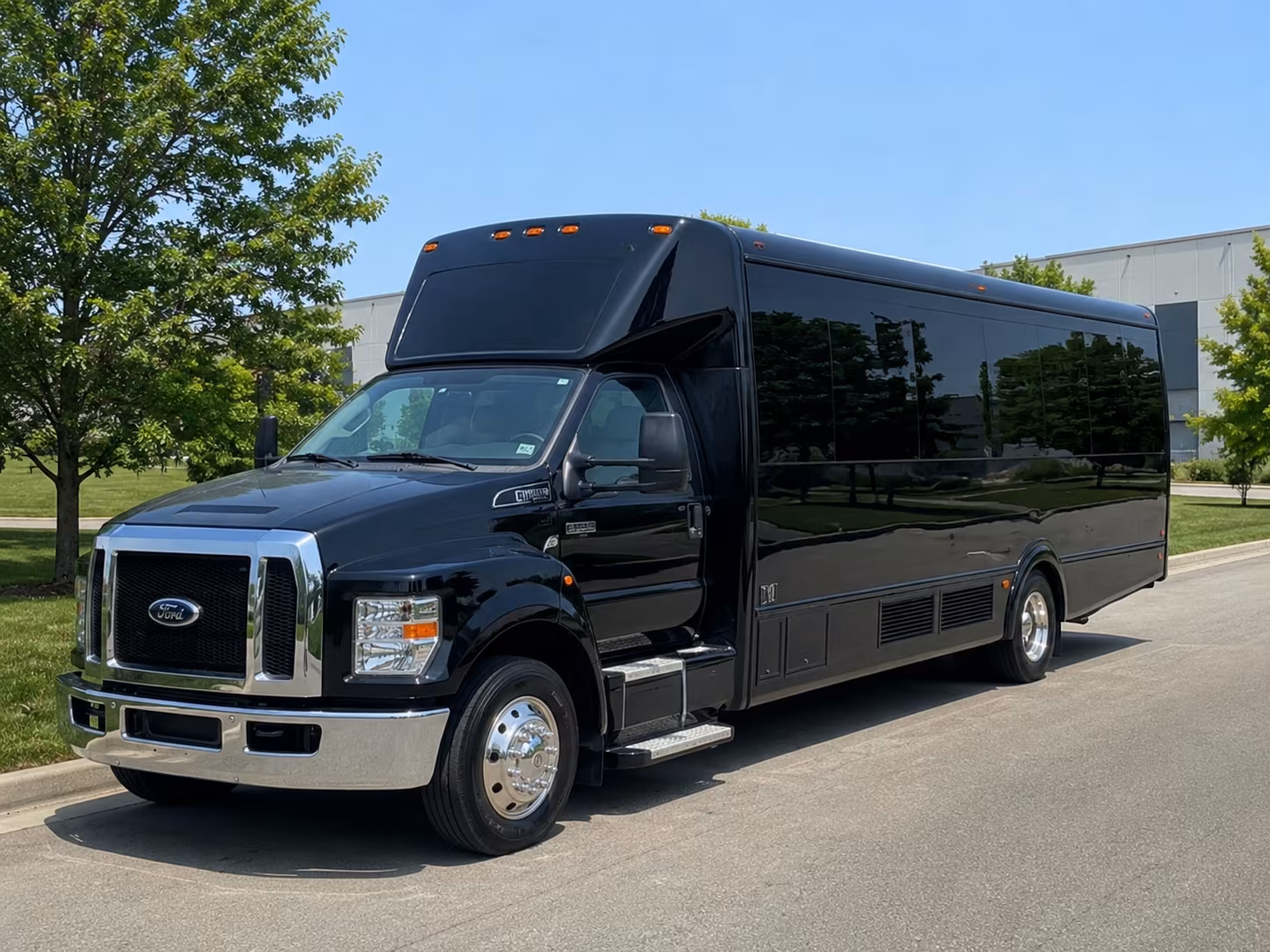 Fullerton Wedding Transportation party bus exterior
