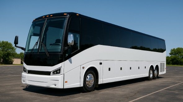 Exterior of Charter Bus Company Buena Park's 40 Passenger Party Bus in Buena Park