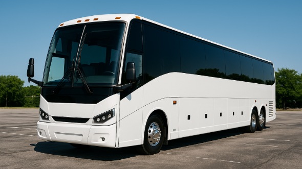 Exterior of Charter Bus Company Garden Grove's 50 Passenger Party Bus in Garden Grove